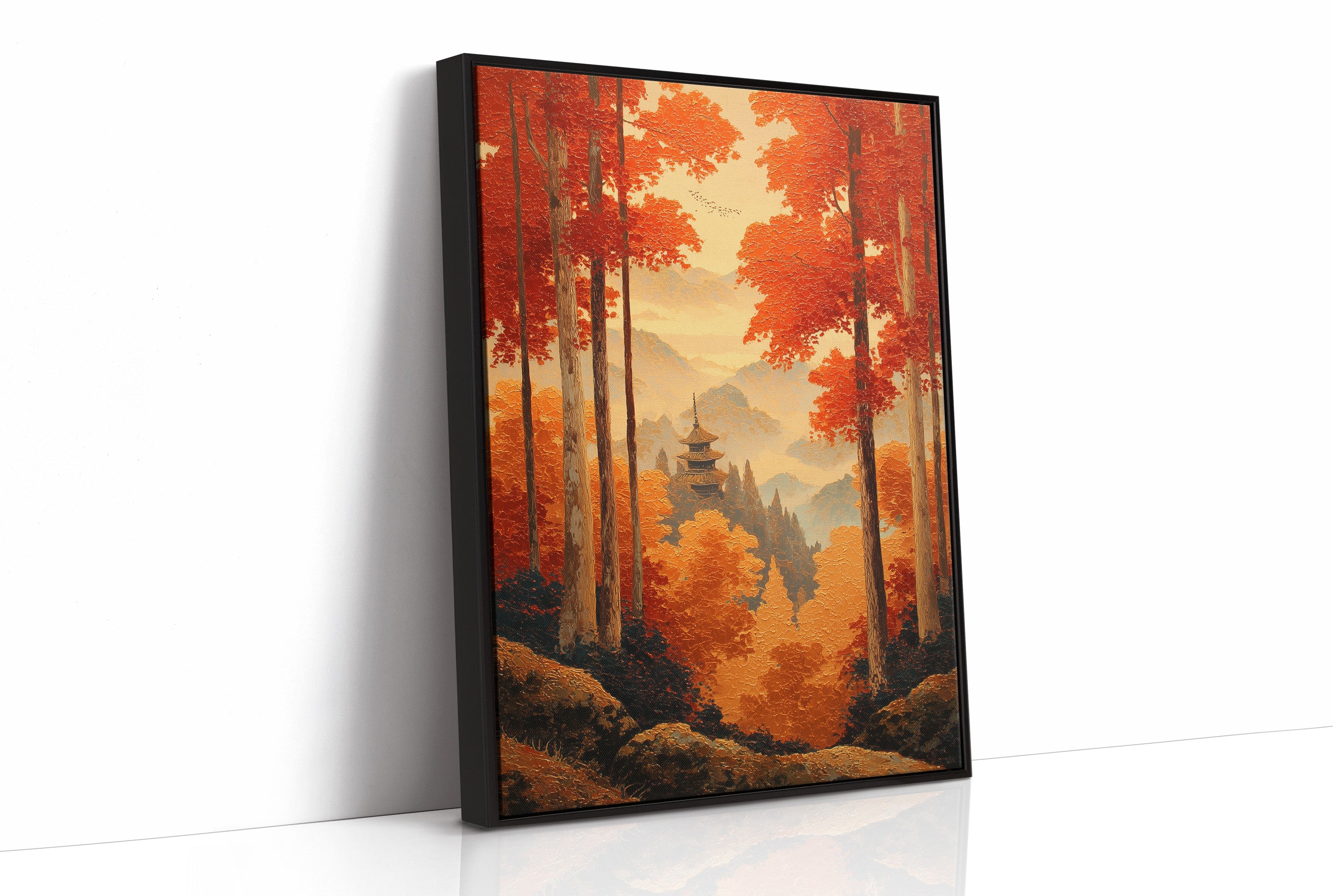 Maple Forest Guards Ancient Temple