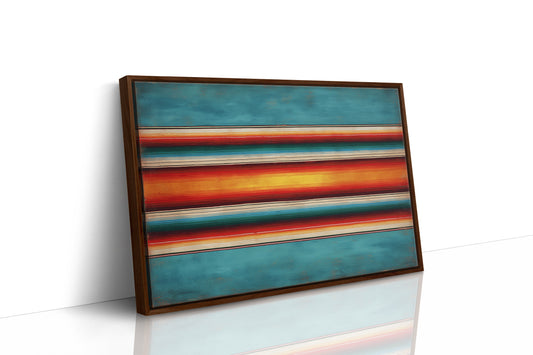 Sunset Stripes Across Desert Horizons