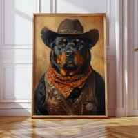 Rottweiler Ranger in the Wild West