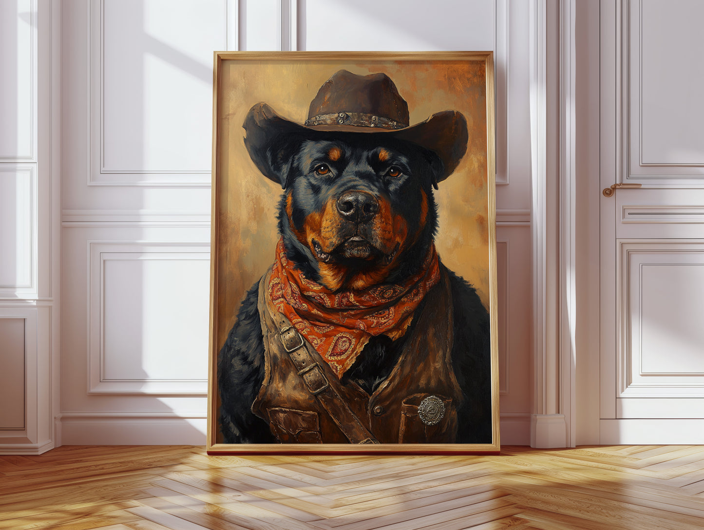 Rottweiler Ranger in the Wild West