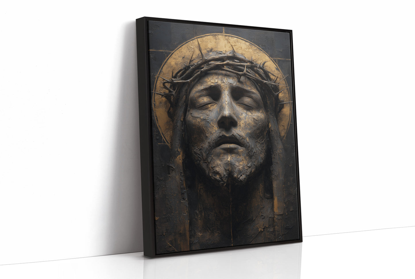 Gilded Sorrow in Sculptural Grace