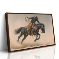 Wild Stallion Dances Through Dust