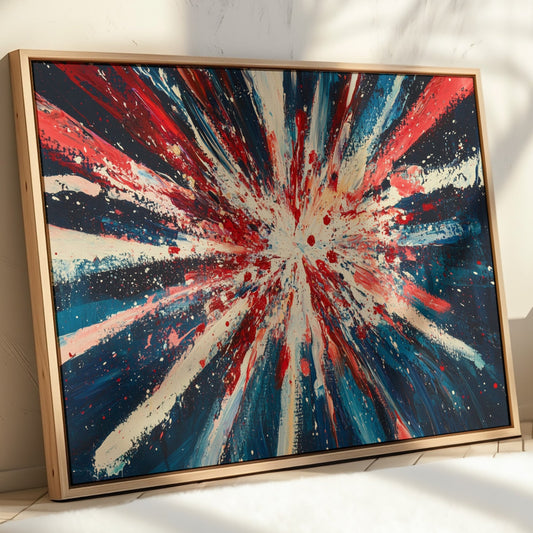 Stars Burst Into Patriotic Light