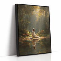 Divine Radiance Illuminates Forest Sanctuary