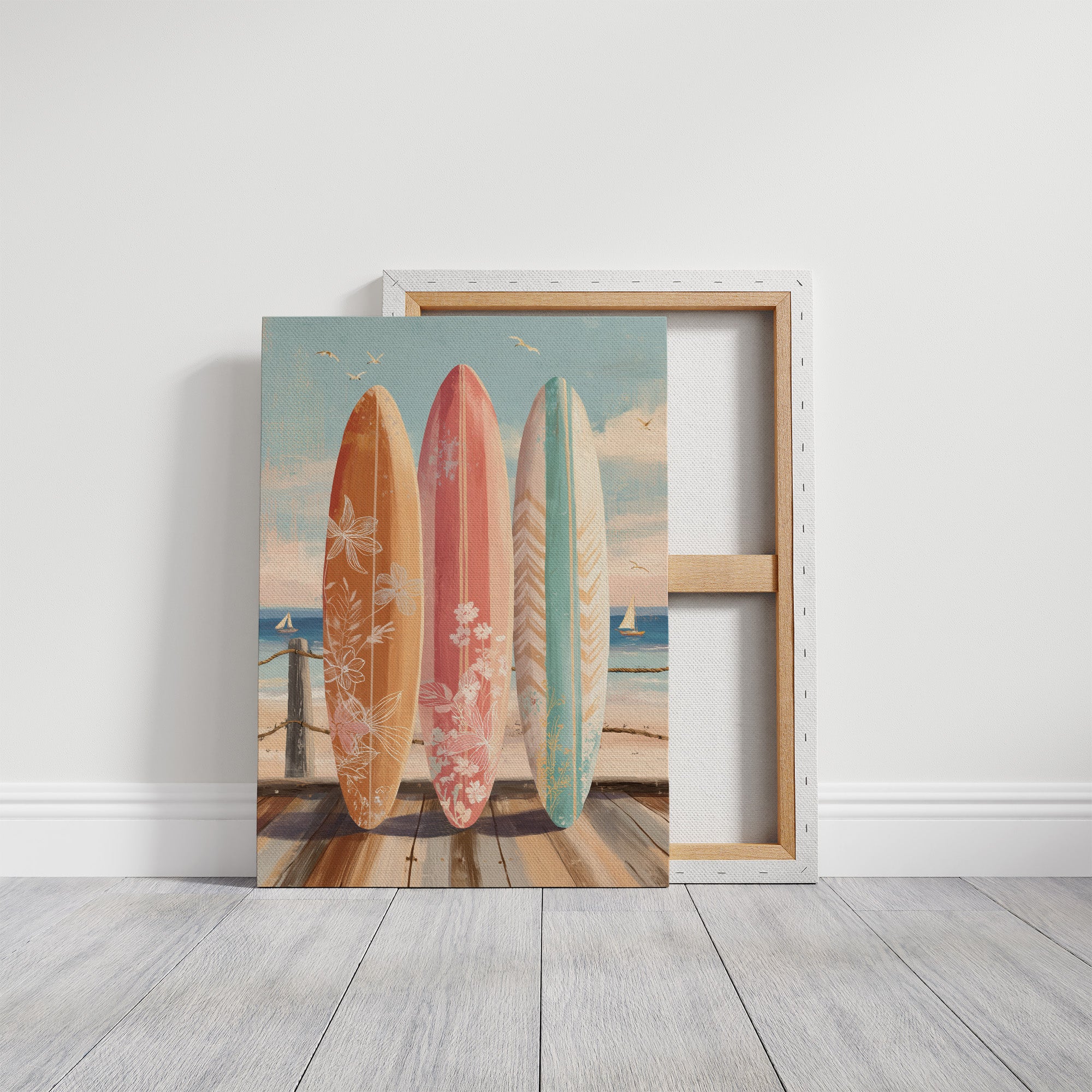 Coastal Boards Await Summer Waves