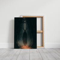Antlered Shadow In The Dark Woods