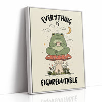 Everything Is Figureoutable Frog Wall Art