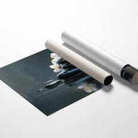 Cherry Blossoms Find Stillness Below