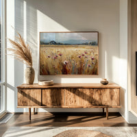 Wild Cosmos Dance Through Golden Fields