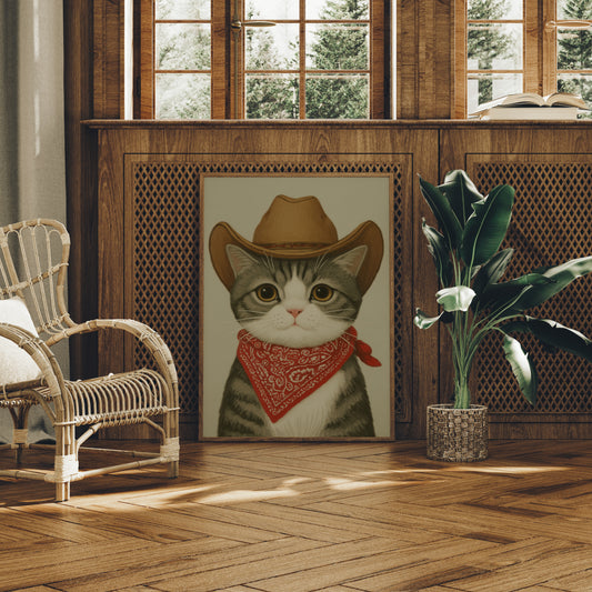 Sunset Ranch Cat Tips His Hat