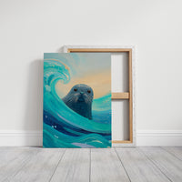 Ocean Soul Peers Through Waves