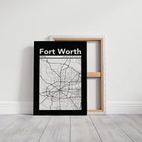 Fort Worth, Mapped in Black
