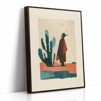 Desert Wanderer in Teal and Rust
