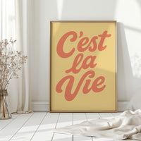 C’est La Vie Retro Wall Art