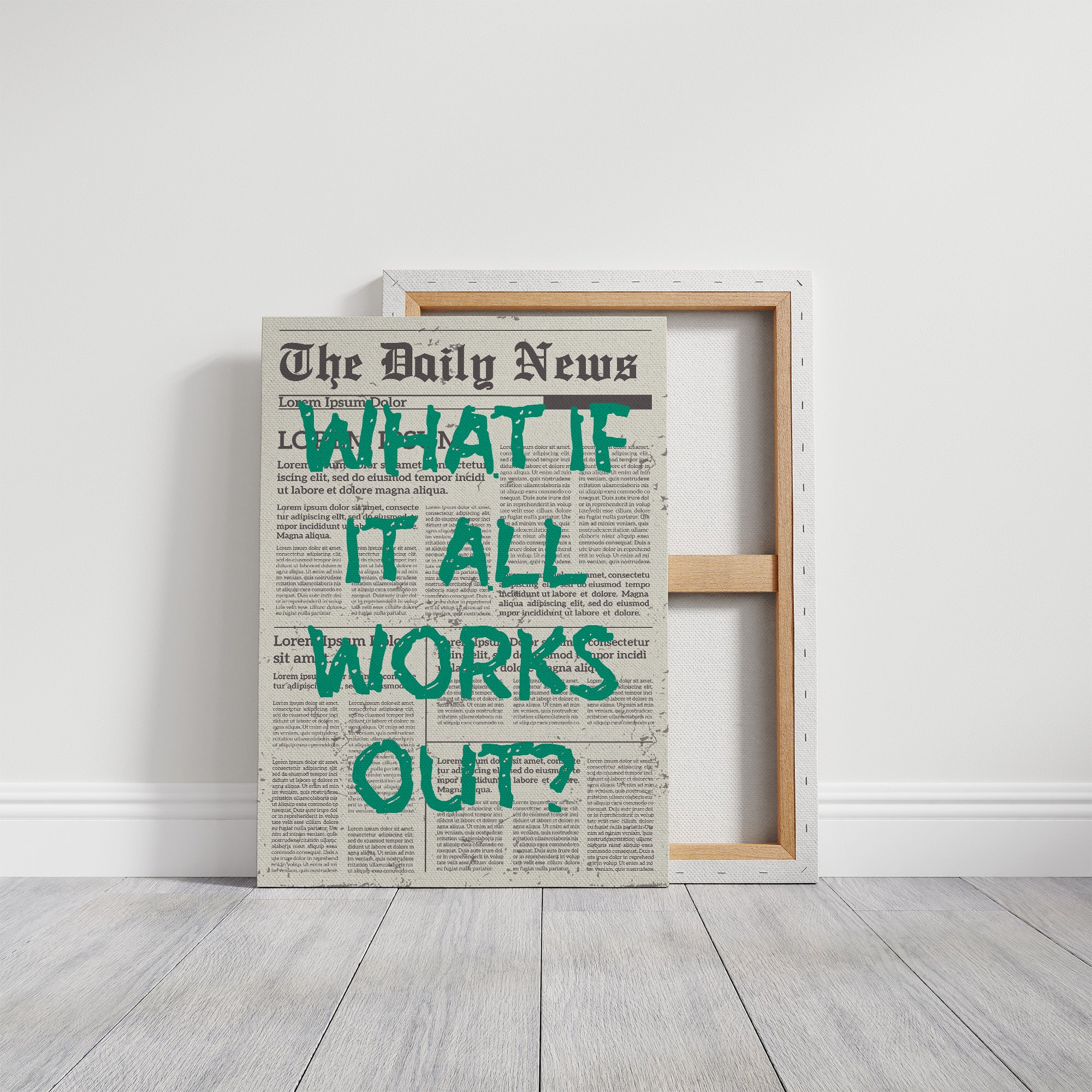 What If It All Works Out? Emerald Newsprint Edition