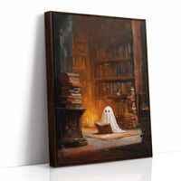 Midnight Scholar Among Dusty Tomes