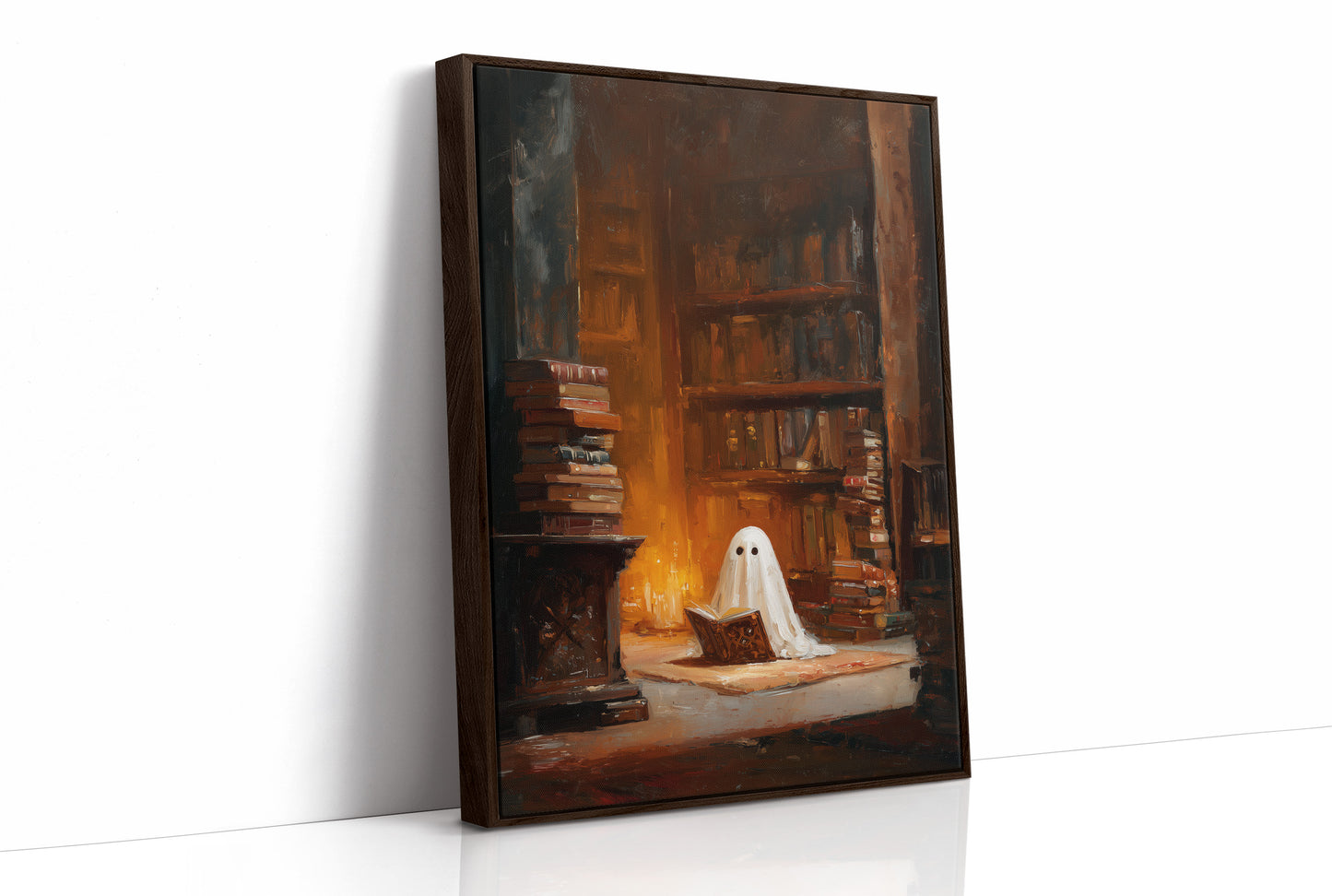 Midnight Scholar Among Dusty Tomes