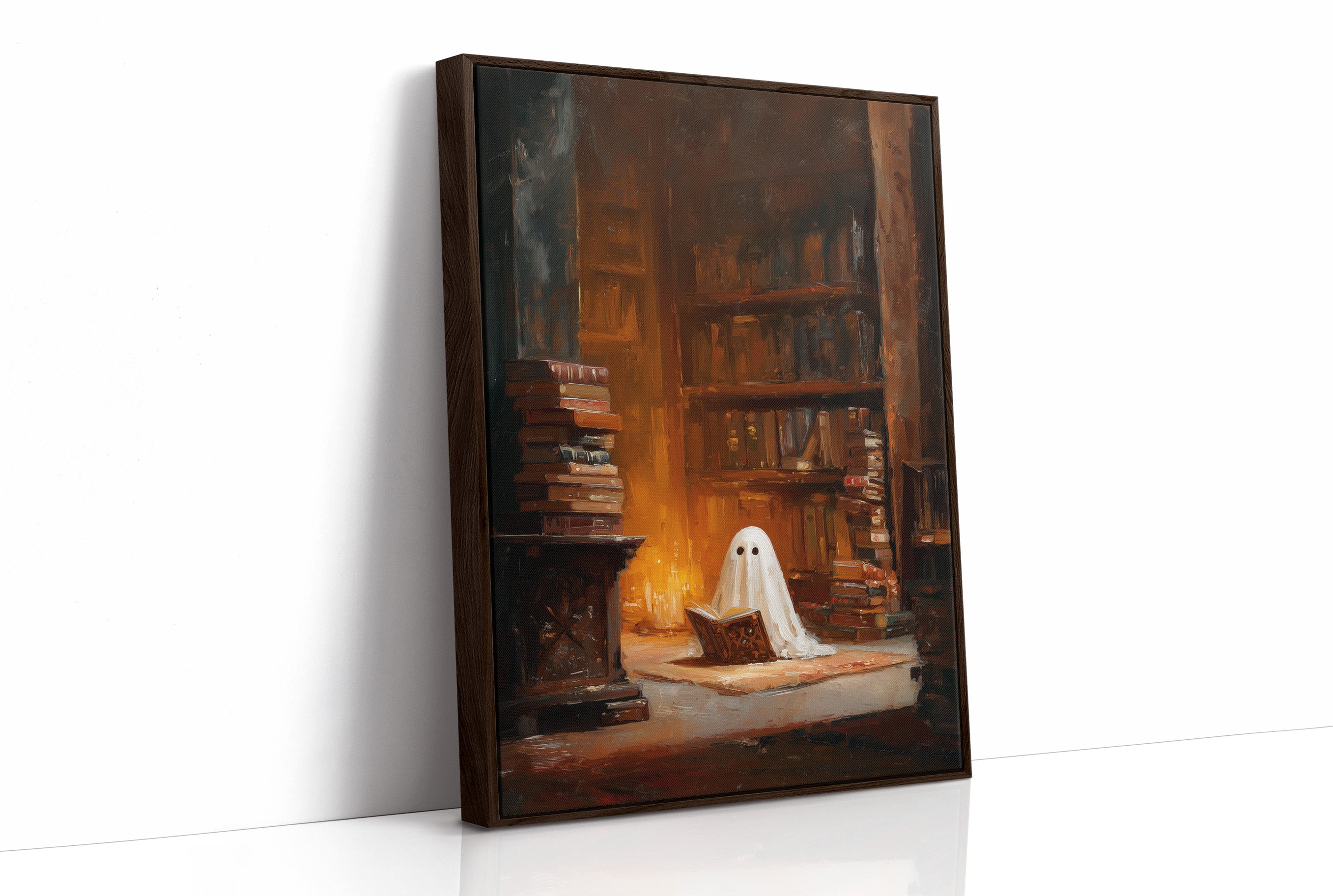 Midnight Scholar Among Dusty Tomes