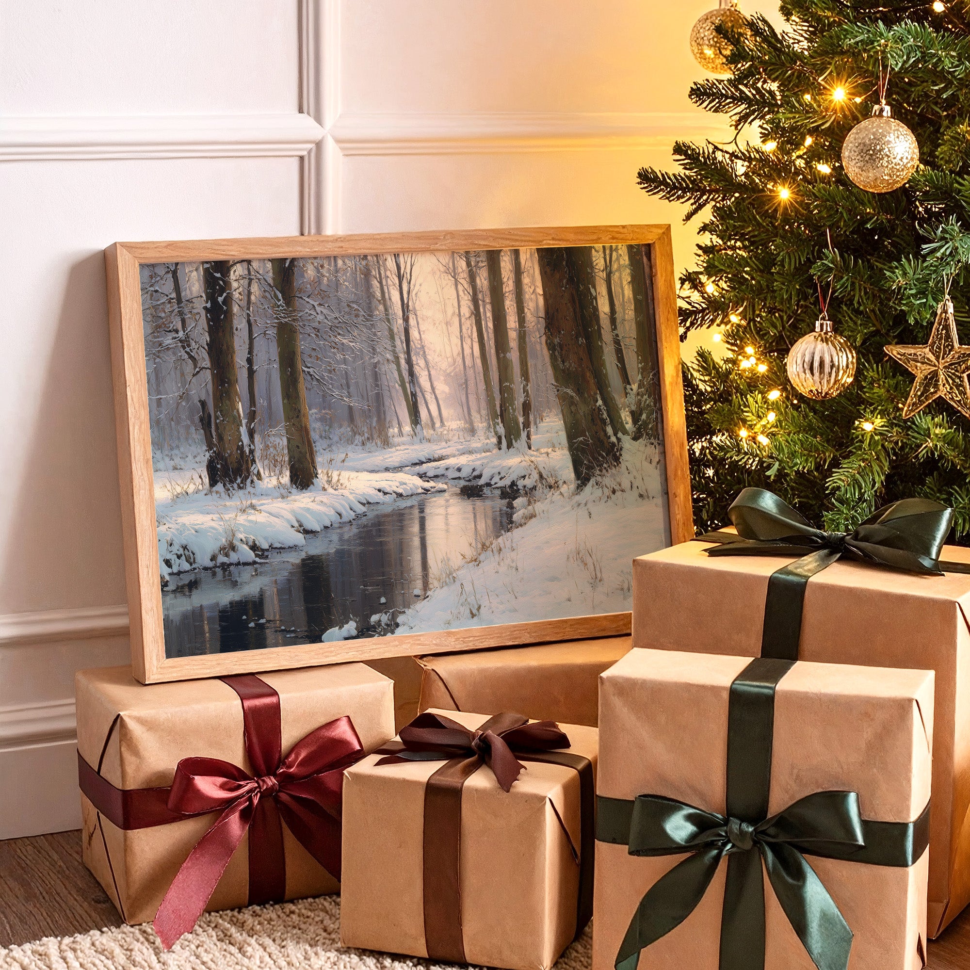 Winter Creek Finds Golden Light