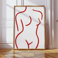 Crimson Lines Dance With Grace