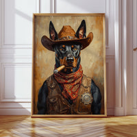 Doberman Marshal with a Steel Gaze