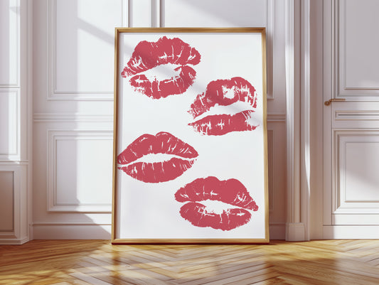 Coral Kisses Paint Modern Romance