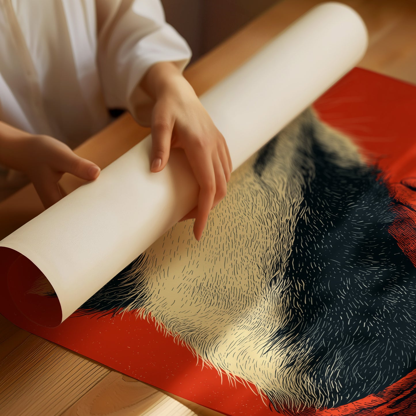 Badger in Crimson Wild