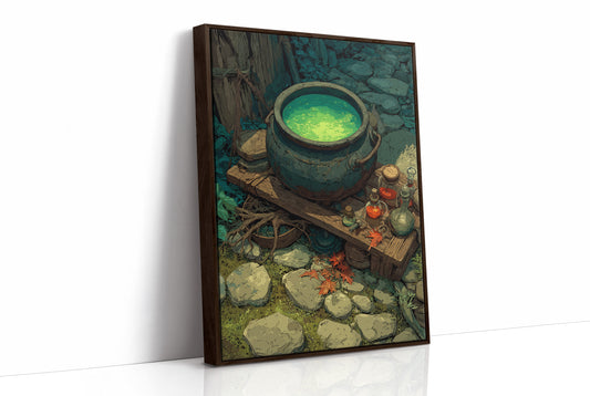 Witch's Cauldron in the Woods