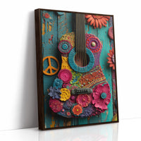 Peace and Petals Guitar