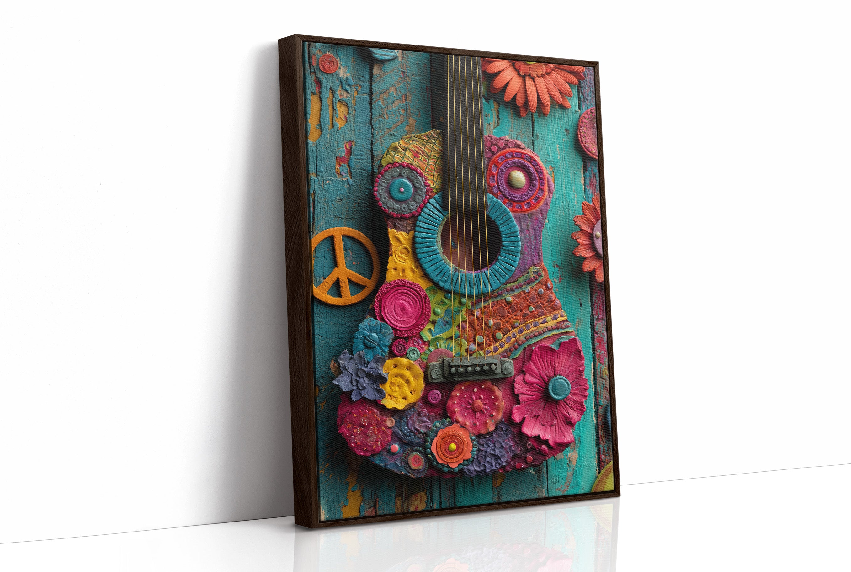 Peace and Petals Guitar