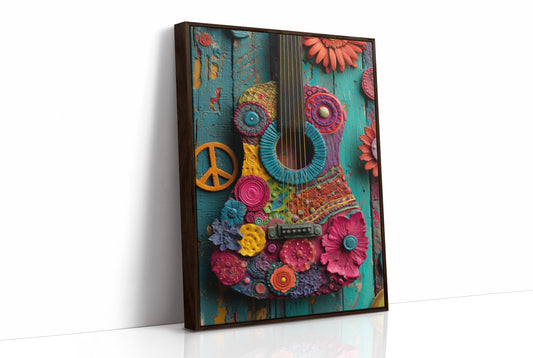Peace and Petals Guitar