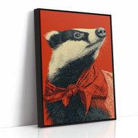 Badger in Crimson Wild