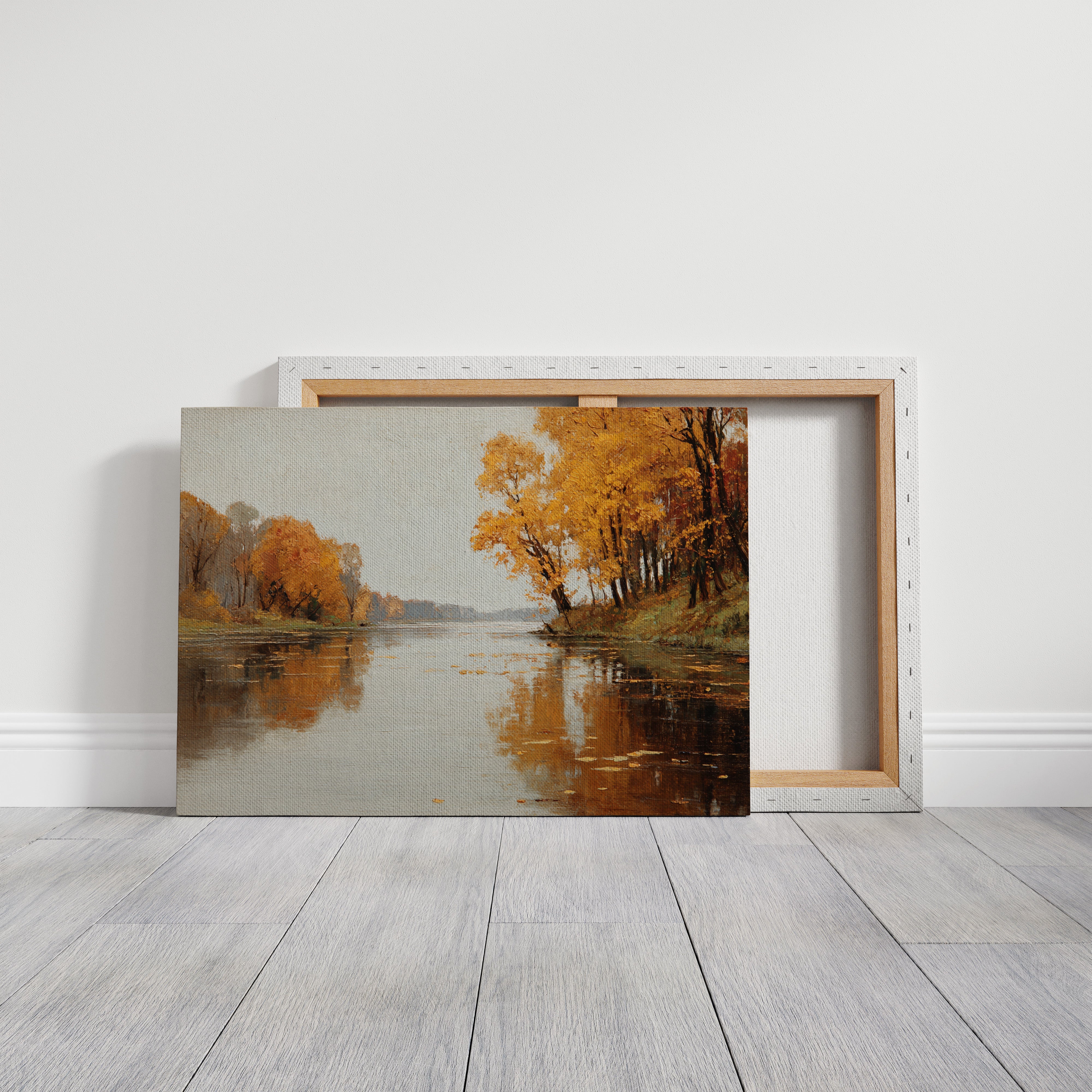 Golden Reflections on Still Waters