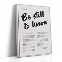 Sacred Stillness: Psalm 46 Typography