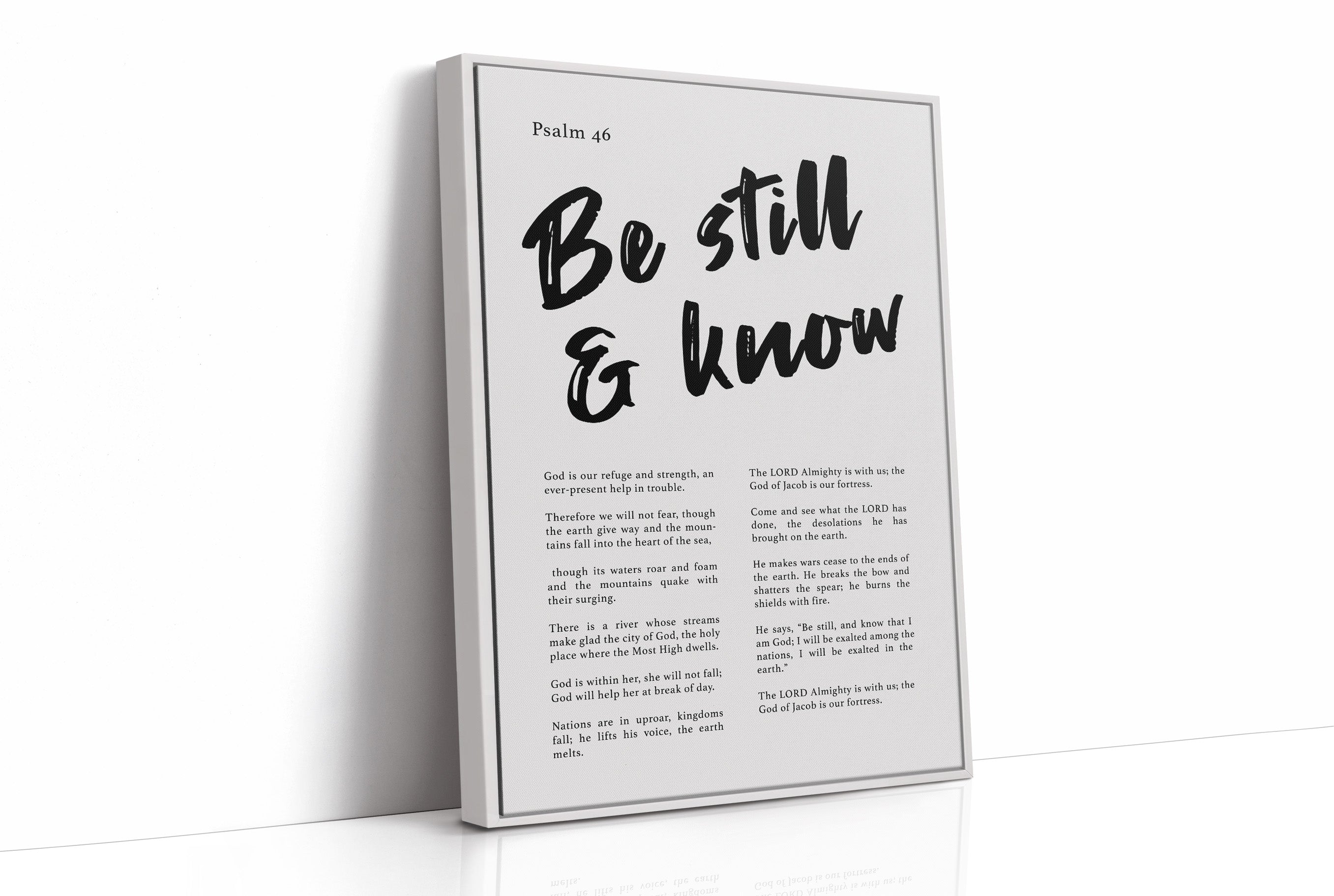 Sacred Stillness: Psalm 46 Typography