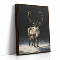 Reindeer Dreams Under Starlit Snow
