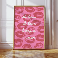 Pink Kisses Paint Sweet Messages