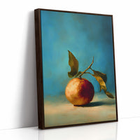 Solitary Peach Against Turquoise Sky