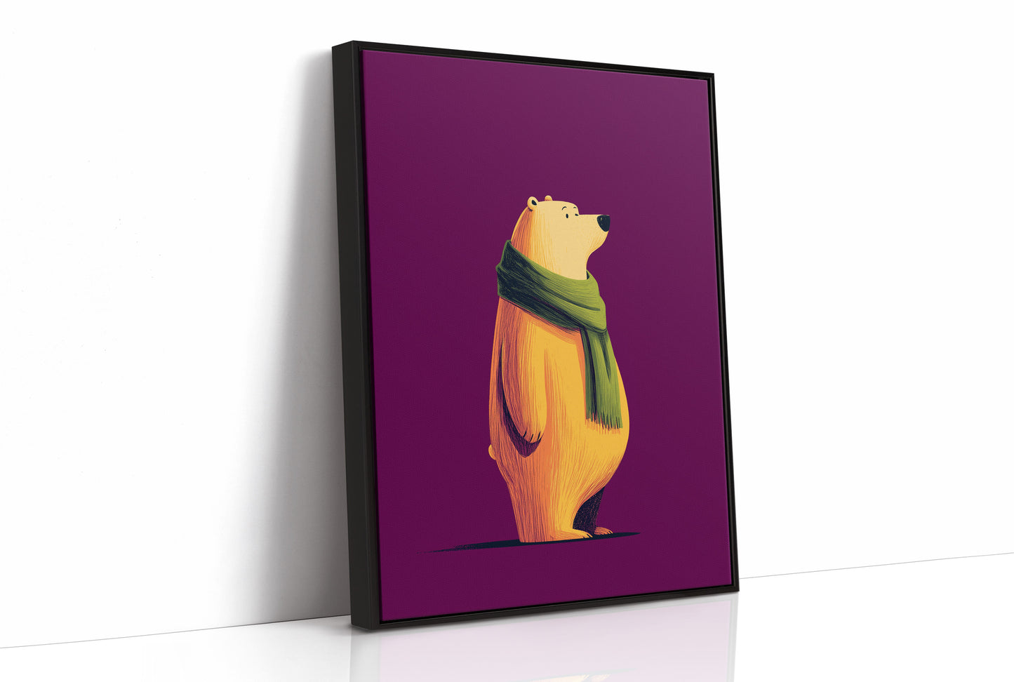 Golden Bear in Green Scarf
