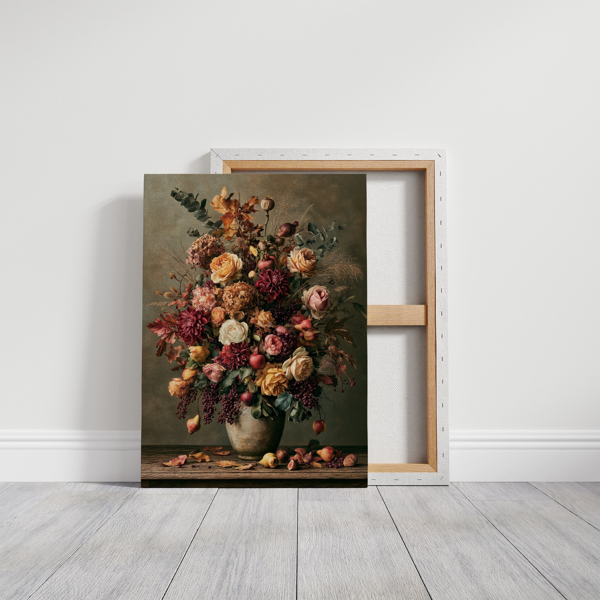 Blush and Burgundy: An Autumn Bouquet in Bloom
