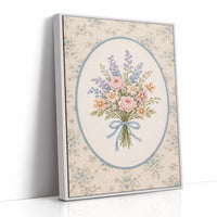 Pastoral Bouquet in Delicate Stitches