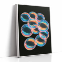 Iridescent Bubble Cluster Glow