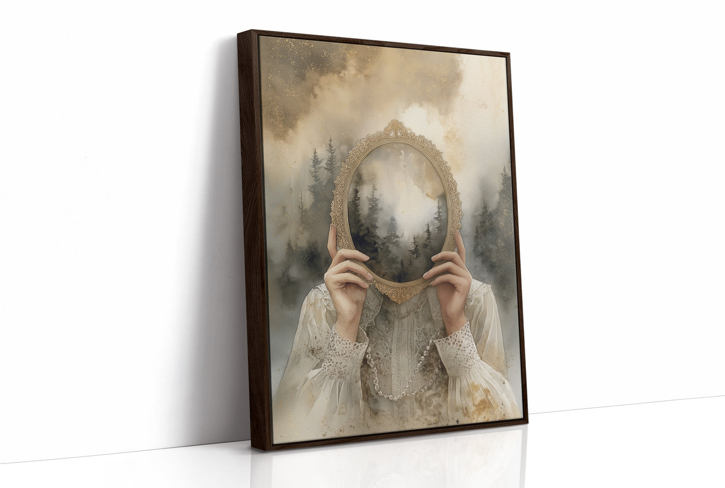 Forests Framed In Golden Memory