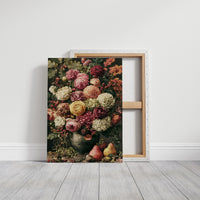 Dramatic Bloom: A Dark Ground Flemish Still Life