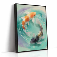 Koi Circle Their Turquoise Dreams