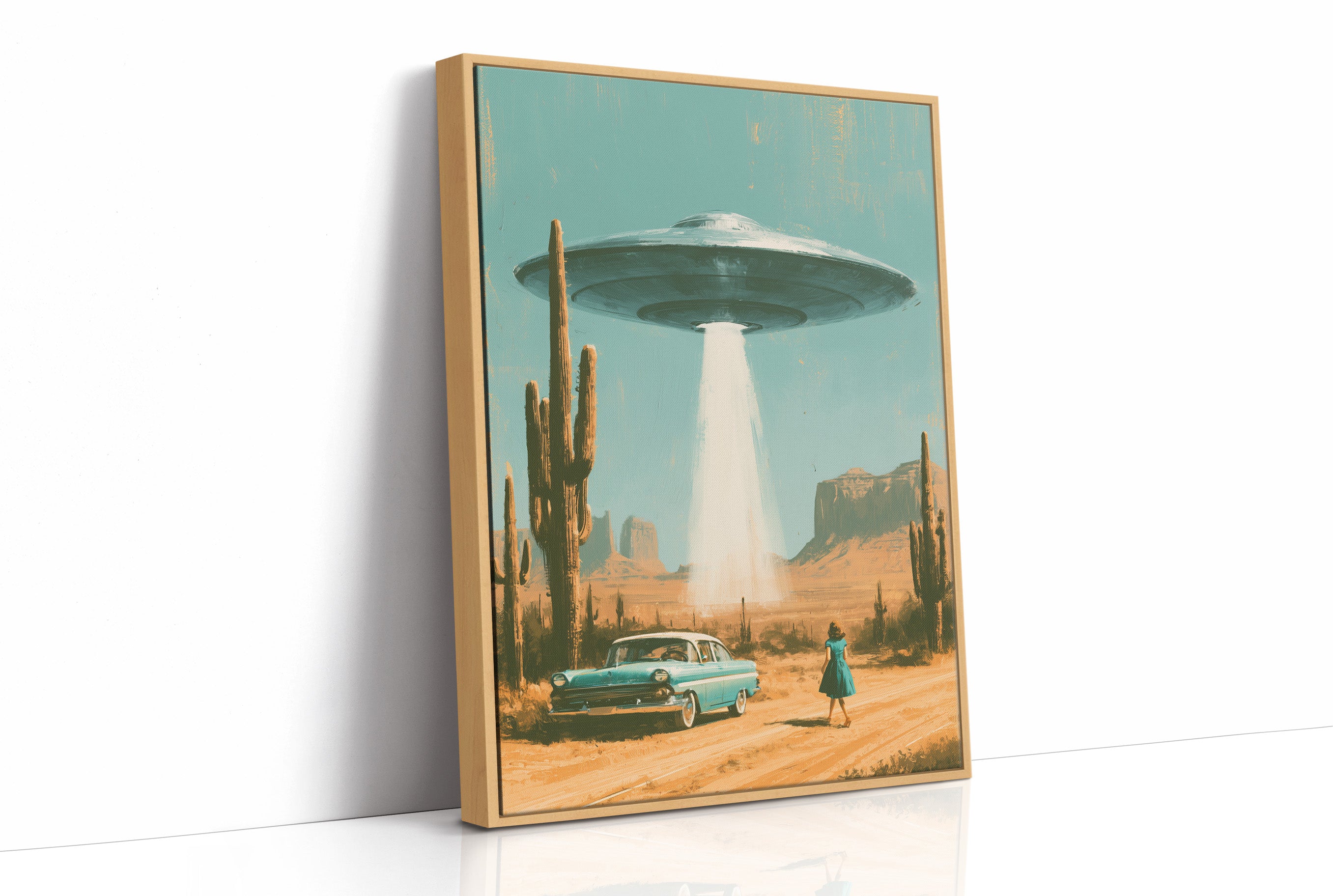 Vintage Car Desert Abduction
