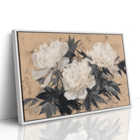 Ivory Petals in Quiet Contrast