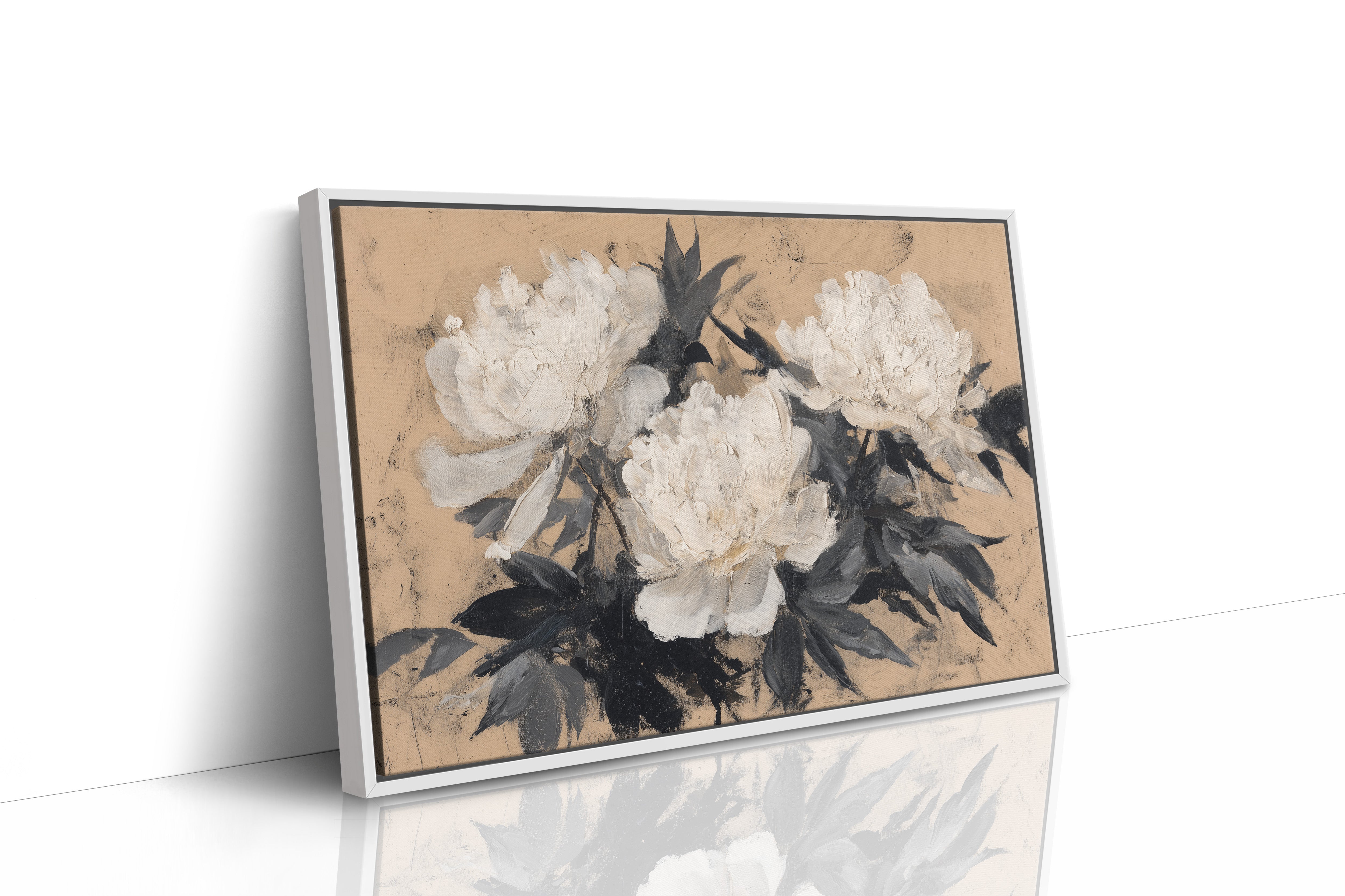 Ivory Petals in Quiet Contrast