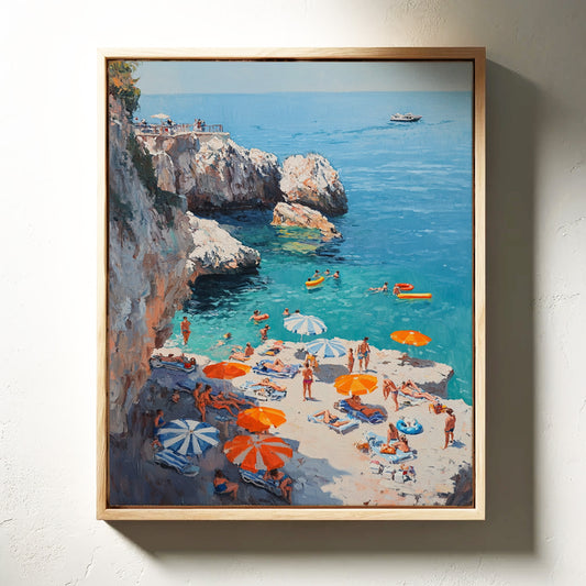 Summer Floats Along Mediterranean Cliffs