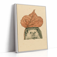 Hedgehog Autumn Leaf Umbrella